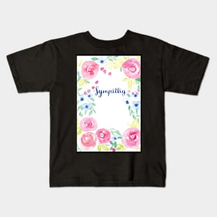 Sympathy Watercolor Card Kids T-Shirt